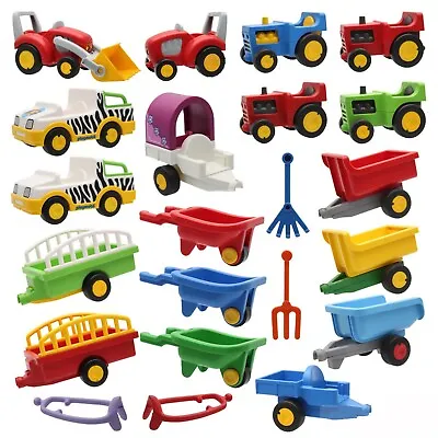 Buy Playmobil 123 Tractor Wheelbarrow Farm Safari Jeep Pet Transporter Pendant • 2.71£