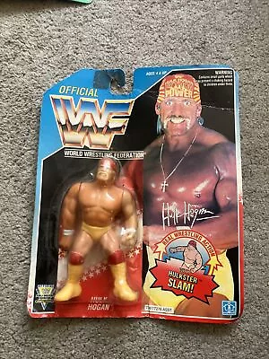 Buy WWF WWE Hasbro Wrestling Figure. Series 5: Hulk Hogan Signed MOC • 80£