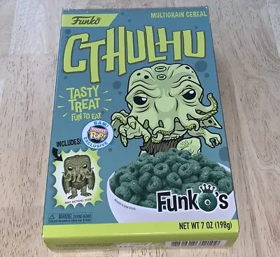 Buy Cthulhu H.P Lovecraft Funko Cereal Box New And Unopened With Pocket Pop Figure • 19.99£