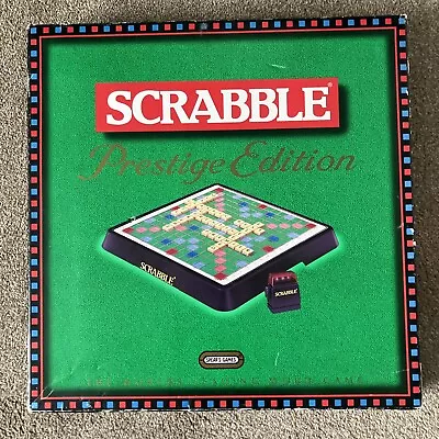 Buy Scrabble Prestige Edition Rotating Board & Working Timer Vintage Spears Games • 36£