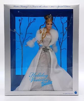 Buy 2003 Holiday Visions Barbie Doll / Winter Fantasy / Mattel B2519, Original Packaging • 61.54£