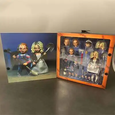 Buy NECA Ultimate Chucky & Tiffany Two-person Set Model Handmade Action Figures 2024 • 64.76£