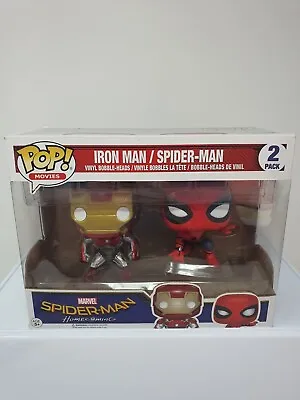 Buy Iron Man / Spider-man 2 Pack Marvel Homecoming Movies - Funko Pop Vinyl • 64.99£