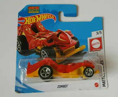 Buy Hot Wheels - Zombot - New 2021 Mattel Games 3/5 Short Card 46/250 Red Robot • 4.80£