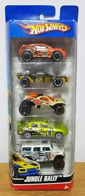 Buy Hot Wheels Jungle Rally 5 Pack 2010 Hummer Lancer Evo Roll Cage Toyota RARE HTF • 23.99£