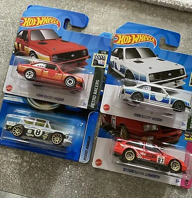 Buy Hot Wheels FORD Bundle, Anglia , Sierra, Escort , Escort , Collectable Carded • 35£