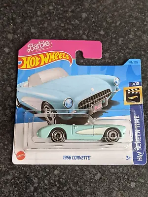 Buy Hot Wheels 2023	HW Screen Time	9/10	Chevrolet	1956 Corvette Barbie Blue • 5.55£