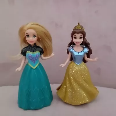 Buy Disney Princess Magiclip Magic Clip Dolls Dresses Small Bundle Belle Rapunzel • 5.50£