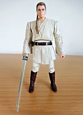 Buy Star Wars Obi Wan Kenobi Action Figure With Light Up Lightsaber Hasbro 2011 • 7.99£