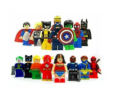 Buy Marvel Avengers Super Heroes 16Pcs Mini Figures Dc Set Fit • 9.94£