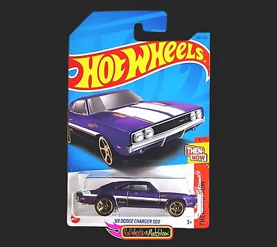 Buy Hot Wheels '69 DODGE CHARGER 500 THEN AND NOW Q CASE 2023 • 2.49£