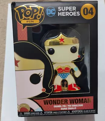 Buy Funko Pop Pin - Justice League - Wonder Woman 09 - Damaged Box • 7£
