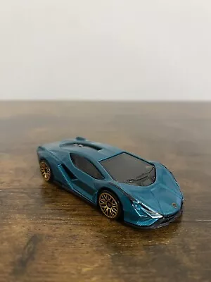 Buy Hot Wheels Lamborghini Sian FKP Blue (5) Diecast Scale Model 1:64 Ex Condition • 5.49£