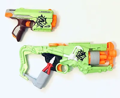 Buy Nerf Zombie Strike Sidestrike & Outbreaker Blasters Nerf Toy Guns No Darts • 9.99£