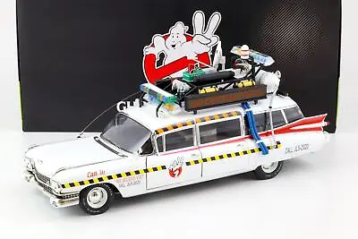 Buy 1959 Hot Wheels Elite 1:18 Cadillac Miller Ghostbusters Ecto 1A White X5470 • 282£