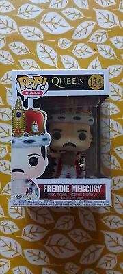 Buy Funko Pop Rocks Queen Freddie Mercury King #184 Vinyl Figure • 20£