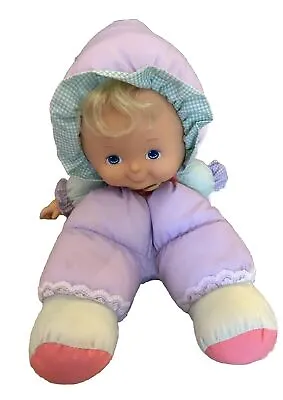Buy VTG HTF PUFFALUMP KIDS PURPLE BABY DOLL BLONDE Hair Blue Eyes FISHER PRICE  Toy • 21.30£