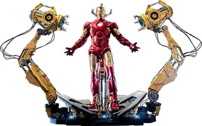 Buy Hot Toys Iron Man 2 Action Figure 1/4 Iron Man Mark IV Con Suit-up Gantry 49cm • 1,646.66£