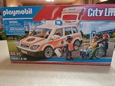 Buy Playmobil City Life Ambulance Paramedic Car With Lights & Sounds 71037 - New • 20£