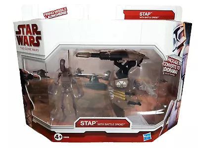 Buy Star Wars Clone Wars Stap Vehicle With Battle Droid Action Figure Hasbro 2009 • 44.99£