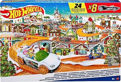 Buy Hot Wheels Toy Car Set, 2023 Advent Calendar With 8 Cars In 1:64 Scale • 29.99£
