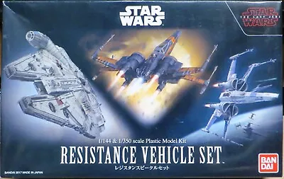 Buy Bandai Resistance Vehicle Set X-Wing & Millennium Falcon Model Kit Star Wars • 33£