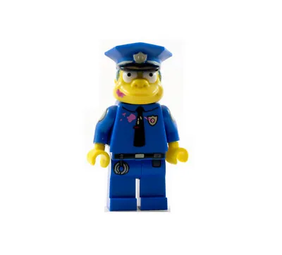 Buy Lego Chief Wiggum 71016 Doughnut Frosting Face And Shirt The Simpsons Minifigure • 54.76£