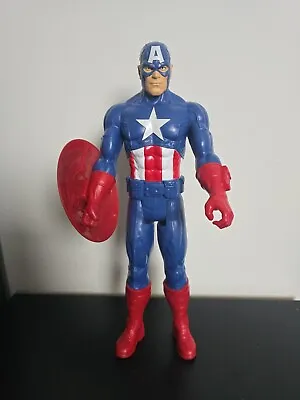 Buy Hasbro Marvel Titan Hero Captain America 12” Action Figure With Shield 2013 Toy • 9.99£