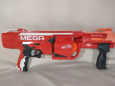 Buy Nerf Mega Rotofury Red Semi-Automatic Foam Blaster Used But Good • 13.50£