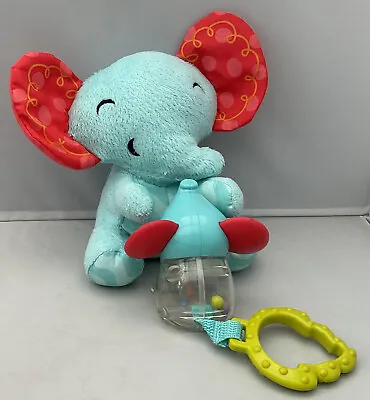 Buy Fisher Price Wigglin Rattle Elephant Soft Toy Teether • 9£