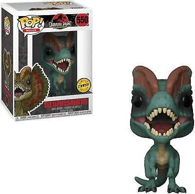 Buy Jurassic Park 25th Anniversary - Dilophosaurus Chase Pop! Movies Figure #550 • 24.95£