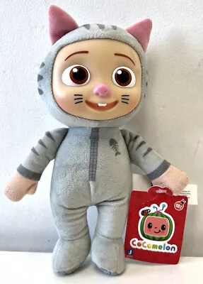 Buy Cocomelon JJ Kitty 24cm Grey Soft Toy Plush Character Plastic Head & Tags (2020) • 8.99£