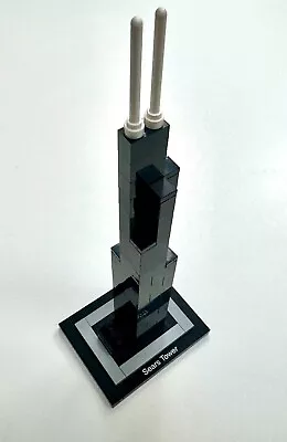 Buy LEGO Architecture: Sears Tower (21000) New Parts Inc Printed Nameplate - RARE • 26.95£