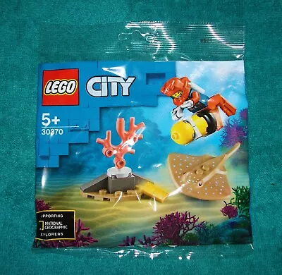 Buy LEGO CITY : Diver And Stingray Polybag Set 30370 BNSIP • 4.50£