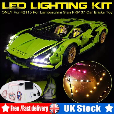 Buy UK DIY LED Light Lighting Kits For LEGO 42115 For Lamborghini Sian FKP 37 Bricks • 15.99£