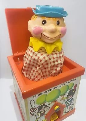 Buy Fisher Price  JACK IN THE BOX  Squeaking Pop Up Puppet Toy -  Vintage 1970's • 28.50£