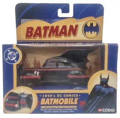 Buy Corgi 1:43 77309 Batman DC Comics Coll 1940's Batmobile Diecast Model Boxed • 14.99£
