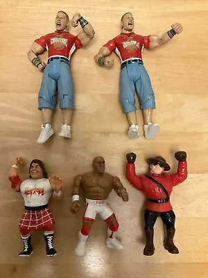 Buy Figure Bundle X5 Spares Repairs Wrestling Action Figures 90’s 00’s Toys WWF WWE • 9.99£