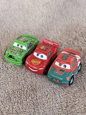 Buy Disney Pixar Cars Murray Clutchburn, Mcqueen & Chick Hicks Mini Racer Diecast • 15£
