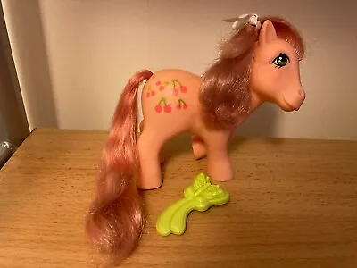 Buy Vintage My Little Pony MLP G1 Cherries Jubilee With Comb, Ribbon And Sticker • 12£