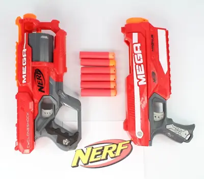 Buy NERF N-Strike Mega Bundle Cyclone Shock And Magnus With 6 Mega Darts • 12.99£