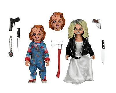 Buy Tiffany And Chucky Clothed 2-Pack The Bride Of Chucky 8  Action Figur NECA • 85.43£