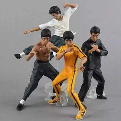 Buy Hot 4pcs/set King Of Kung Fu Bruce Lee Mini Action Figure Model Boxed Toy New • 17.75£