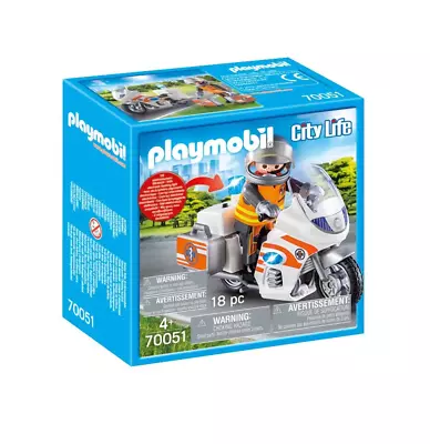 Buy Playmobil 70051 City Life Emergency Motorbike • 17.10£