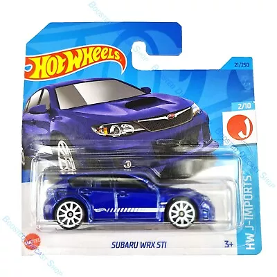 Buy Hot Wheels JDM Subaru WRX STi Blue Diecast Model Car Toy Mainline Boxed Shipping • 10.99£