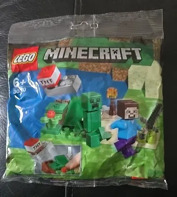Buy LEGO Minecraft Steve And Creeper 30393 Minifig Set Polybag New Factory Sealed • 14.95£