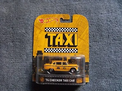 Buy Hot Wheels Retro Entertainment Taxi 74 Checker Taxi Cab • 45£