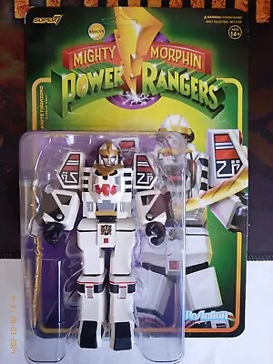 Buy Super7 Power Rangers White Tigerzord Warrior Mode ReAction Figure Unpunched Card • 12.50£