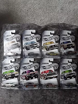 Buy Hot Wheels Zamac Flames 50th Anniversary Complete Set Of 8 Cars New & Sealed • 36.51£