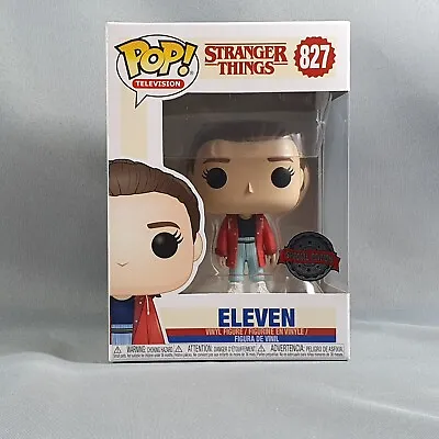 Buy Eleven With Red Slicker Funko Pop Vinyl #827 Exclusive Stranger Things • 39.99£